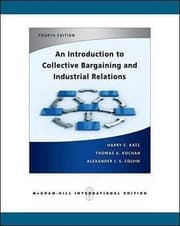 Tapa de An Introduction To Collective Bargaining And Industrial Relations