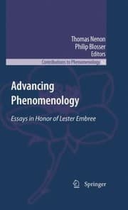 Tapa de Advancing Phenomenology Essays In Honor Of Lester Embree