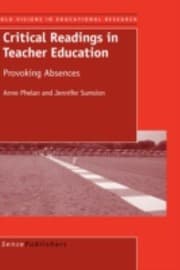 Tapa de Critical Readings In Teacher Education Provoking Absences