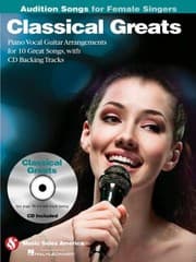 Tapa de Classical Greats Pianovocal Arrangements For 10 Great Songs With Cd Backing Tracks