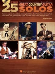 Tapa de 25 Great Country Guitar Solos Transcriptions Lessons Bios Photos