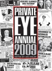 Tapa de Private Eye Annual 2009