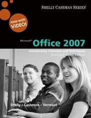Tapa de Microsoft Office 2007 Introductory Concepts And Techniques