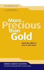 Tapa de More Precious Than Gold Read The Bible In One Or Two Years