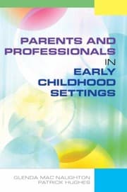 Tapa de Parents And Professionals In Early Childhood Settings