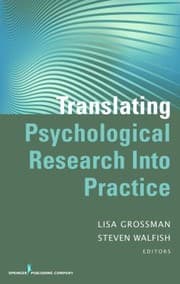 Tapa de Translating Psychological Research Into Practice