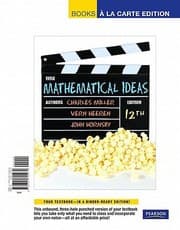 Tapa de Mathematical Ideas Books A La Carte Edition