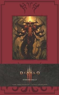 Tapa de Diablo Burning Hells Blank Journal Large