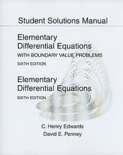 Tapa de Student Solutions Manual To Accompany Elementary Differential Equations With Boundary Value Problems 6th Ed And Elementary Differential Equations 6th Ed