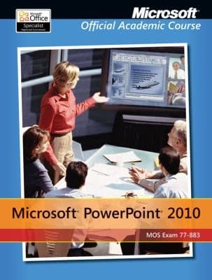 Tapa de Microsoft Powerpoint 2010 Exam 77883