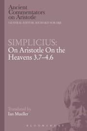 Tapa de On Aristotle On The Heavens 3746