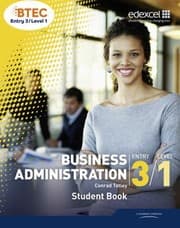 Tapa de Btec Entry 3level 1 Business Administration