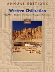 Tapa de Annual Editions Western Civilization 1