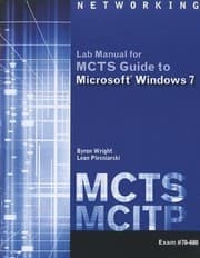 Tapa de Lab Manual For Wrightplesniarskis Mcts Guide To Microsoft Windows 7 Exam 70680