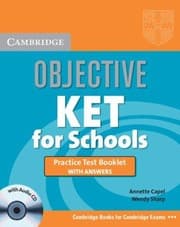 Tapa de Objective Ket For Schools Practice Test Booklet With Answers