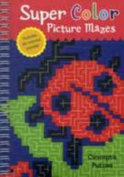 Tapa de Super Color Picture Mazes With 6 Colored Pencils