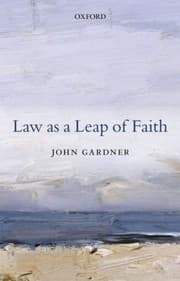 Tapa de Law As A Leap Of Faith Essays On Law In General