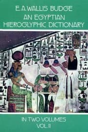 Tapa de An Egyptian Hieroglyphic Dictionary