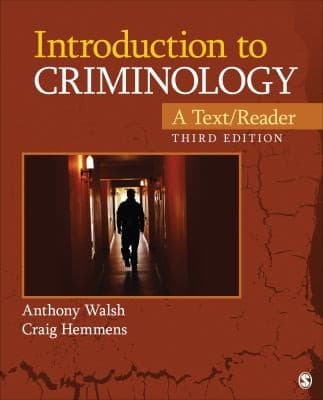 Tapa de Introduction To Criminology A Textreader