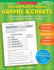 Tapa de Instant Math Practice Graphs Charts 50 Engaging Reproducibles That Help Kids Read And Interpret Graphs And Charts