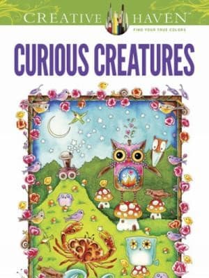 Tapa de Creative Haven Curious Creatures Coloring Book