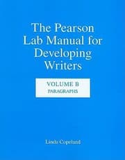 Tapa de The Pearson Lab Manual For Developing Writers Paragraphs