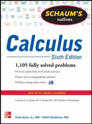 Tapa de Schaums Outlines Calculus