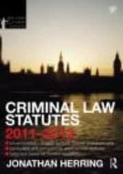 Tapa de Criminal Law Statutes 20112012
