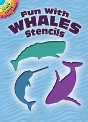 Tapa de Fun with Whales Stencils
            
                Dover Little Activity Books Paperback