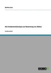 Tapa de Die Fundamentalanalyse Zur Bewertung Von Aktien
