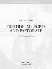 Tapa de Prelude Allegro And Pastorale For B Clarinet And Viola