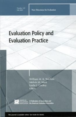 Tapa de Evaluation Policy And Evaluation Practice