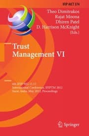 Tapa de Trust Management Vi 6th Ifip Wg 1111 International Conference Ifiptm 2012 Surat India May 2125 2012 Proceedings