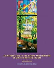 Tapa de An Introduction To The History And Literature Of Music In Western Culture