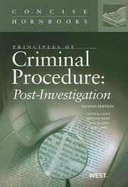 Tapa de Principles Of Criminal Procedure Postinvestigation