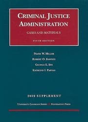 Tapa de Cases And Materials Criminal Justice Administration 2009 Supplement