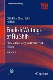 Tapa de English Writings Of Hu Shih