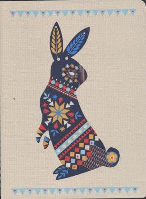 Tapa de Beci Orpin Journal Folk Rabbit
