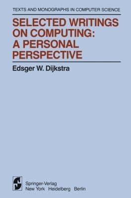 Tapa de Selected Writings On Computing A Personal Perspective