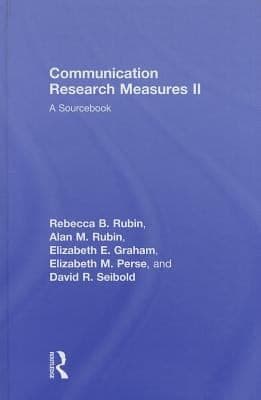 Tapa de Communication Research Measures Ii A Sourcebook