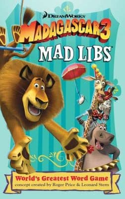 Tapa de Madagascar 3 Mad Libs