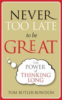 Tapa de Never Too Late To Be Great