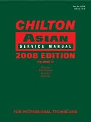 Tapa de Chilton Asian Service Manual