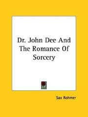 Tapa de Dr. John Dee And The Romance Of Sorcery