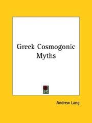 Tapa de Greek Cosmogonic Myths
