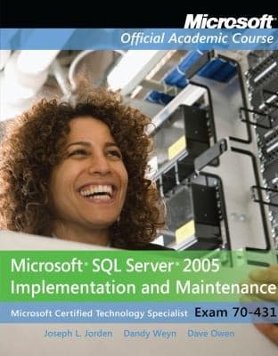 Tapa de 70431 Sql Server 2005 Implementation And Maintenance