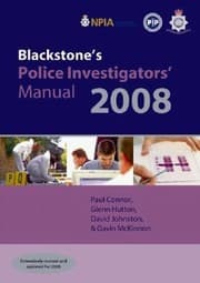 Tapa de Blackstones Police Investigators Manual 2008