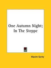 Tapa de One Autumn Night; In The Steppe