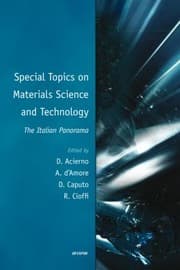 Tapa de Special Topics On Materials Science And Technology An Italian Panorama