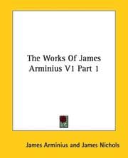 Tapa de The Works Of James Arminius V1 Part 1